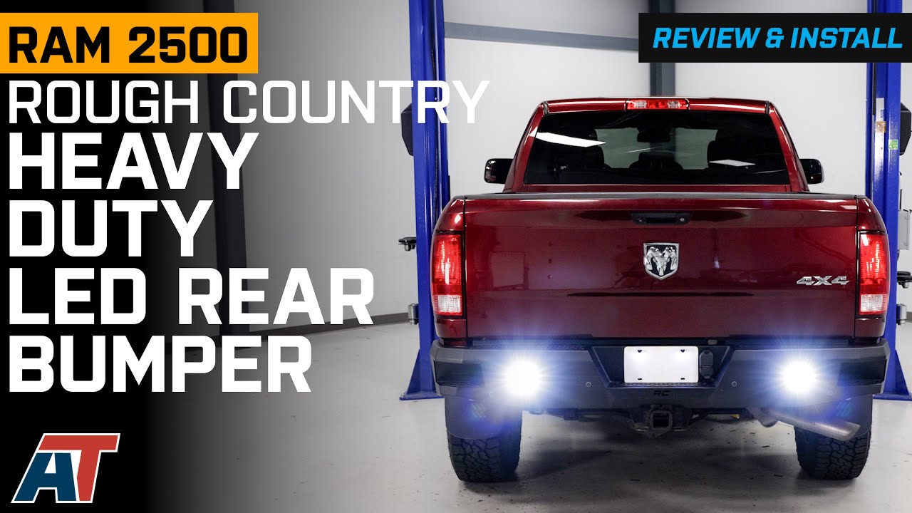 2010-2024 RAM 2500 Rough Country Heavy Duty LED Rear Bumper Review & Install