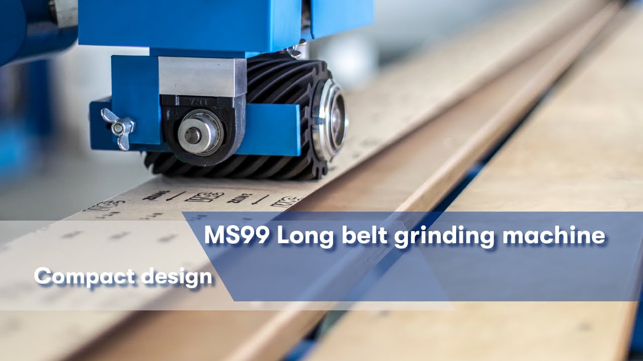 MS99 Long belt grinding machine in compact design - KBM Maschinenbau GmbH Allendorf (Eder)