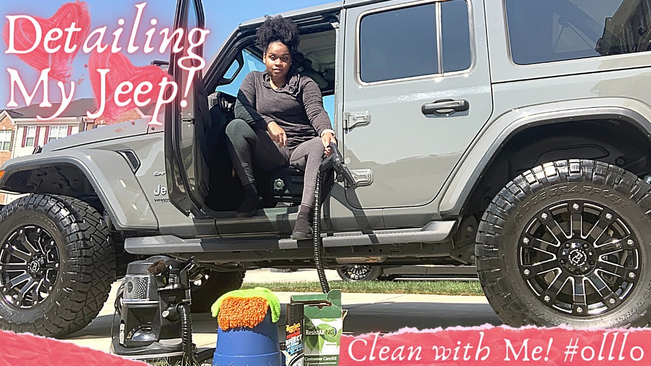 Detailing My Truck: Clean & Wash my Jeep with me! | Interior & Exterior + *Satisfying* | JeepLife✌🏽