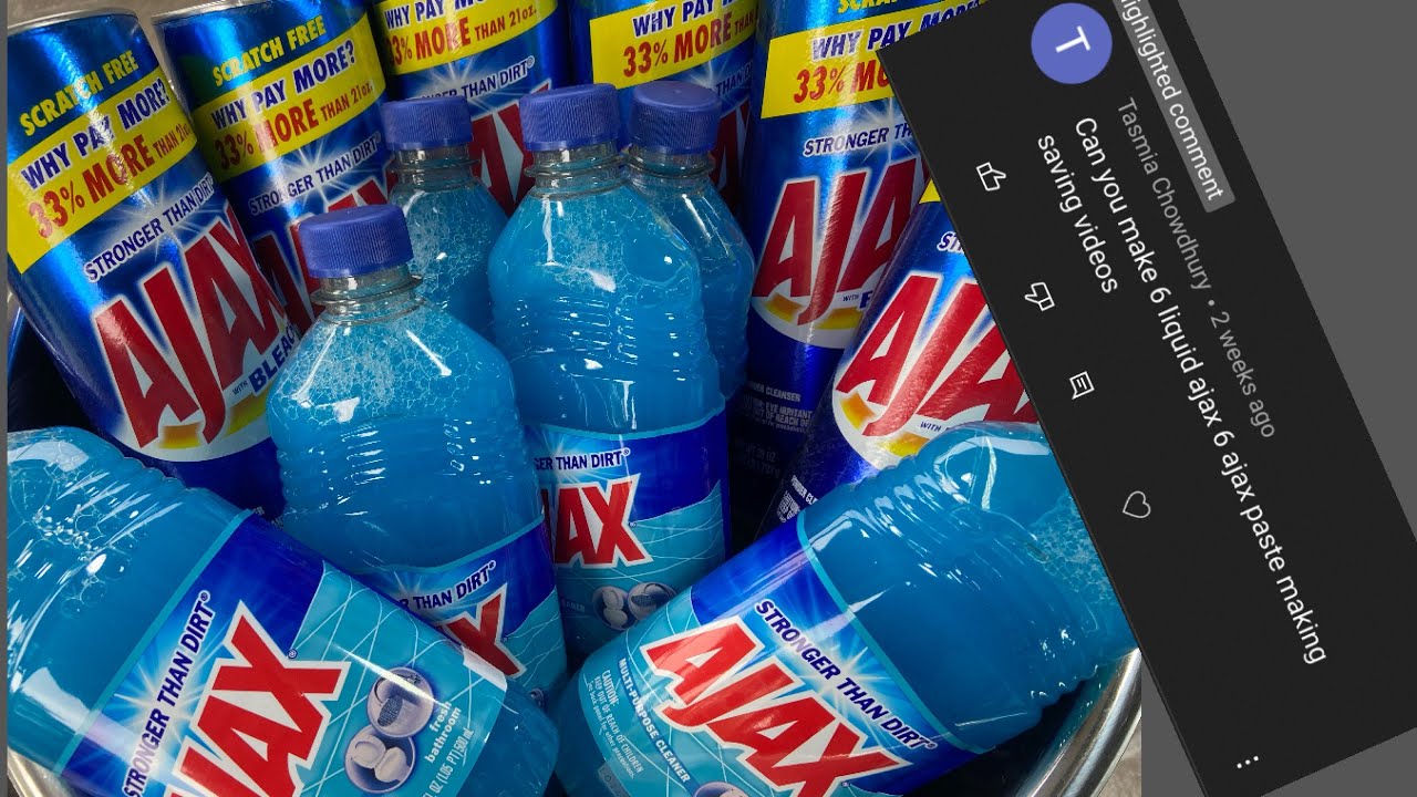 ASMR 6 AJAX PODWER & 6 AJAX LIQUID 🥰💜 requested by a subscriber 🤗 ODDLY SATISFYING 🤤
