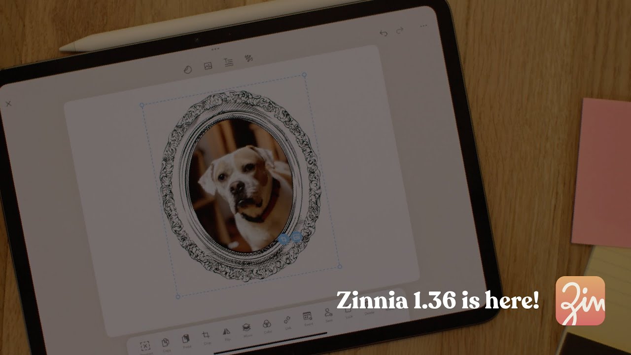 Zinnia planner app new features: Tappable Photo Frames & Additional Auto-date Features