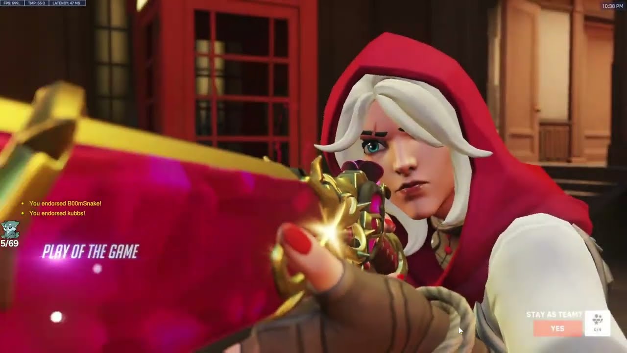 POTG! IDDQD INSANE ASHE GAMEPLAY OVERWATCH 2 SEASON 19 TOP 500
