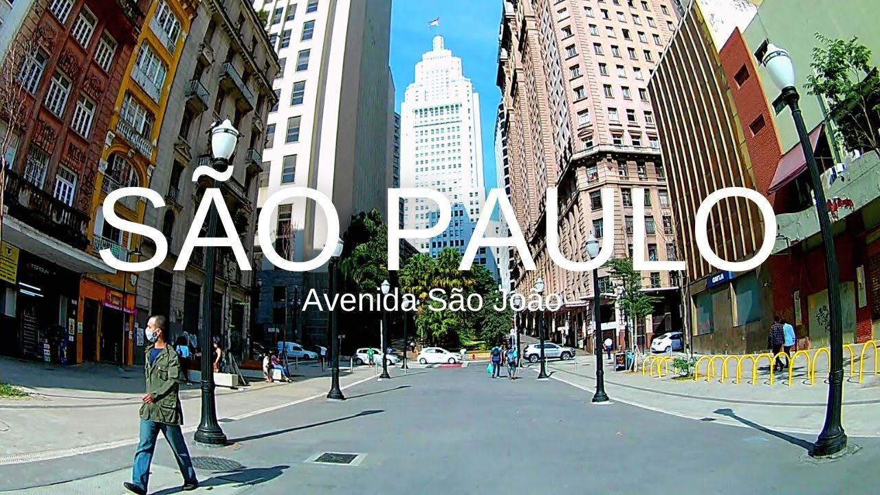 Walking in Sao Paulo - AVENIDA SÃO JOÃO, uma das mais importantes avenidas do CENTRO DA CIDADE