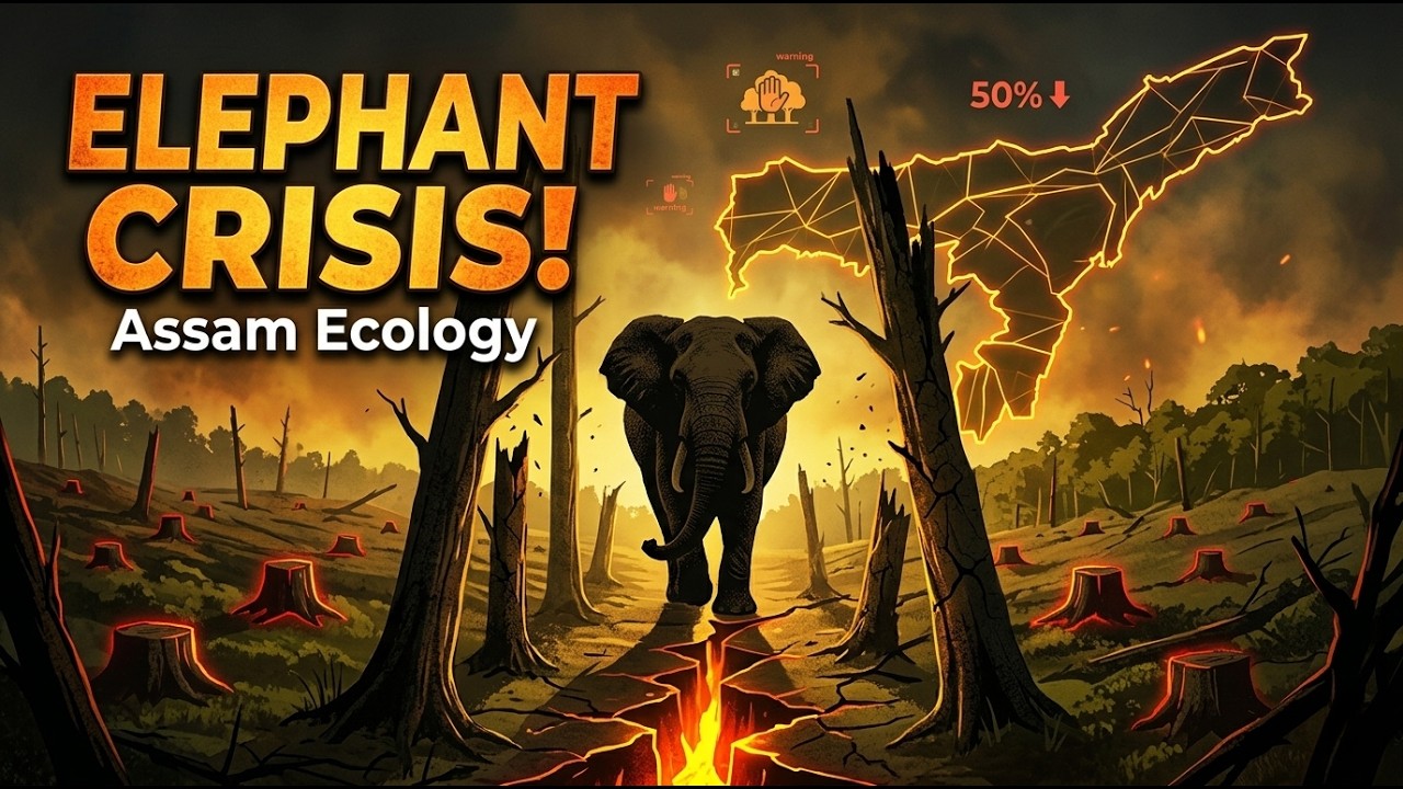 Human-Elephant Conflict Explained | Assam Ecology Crisis | UPSC Environment