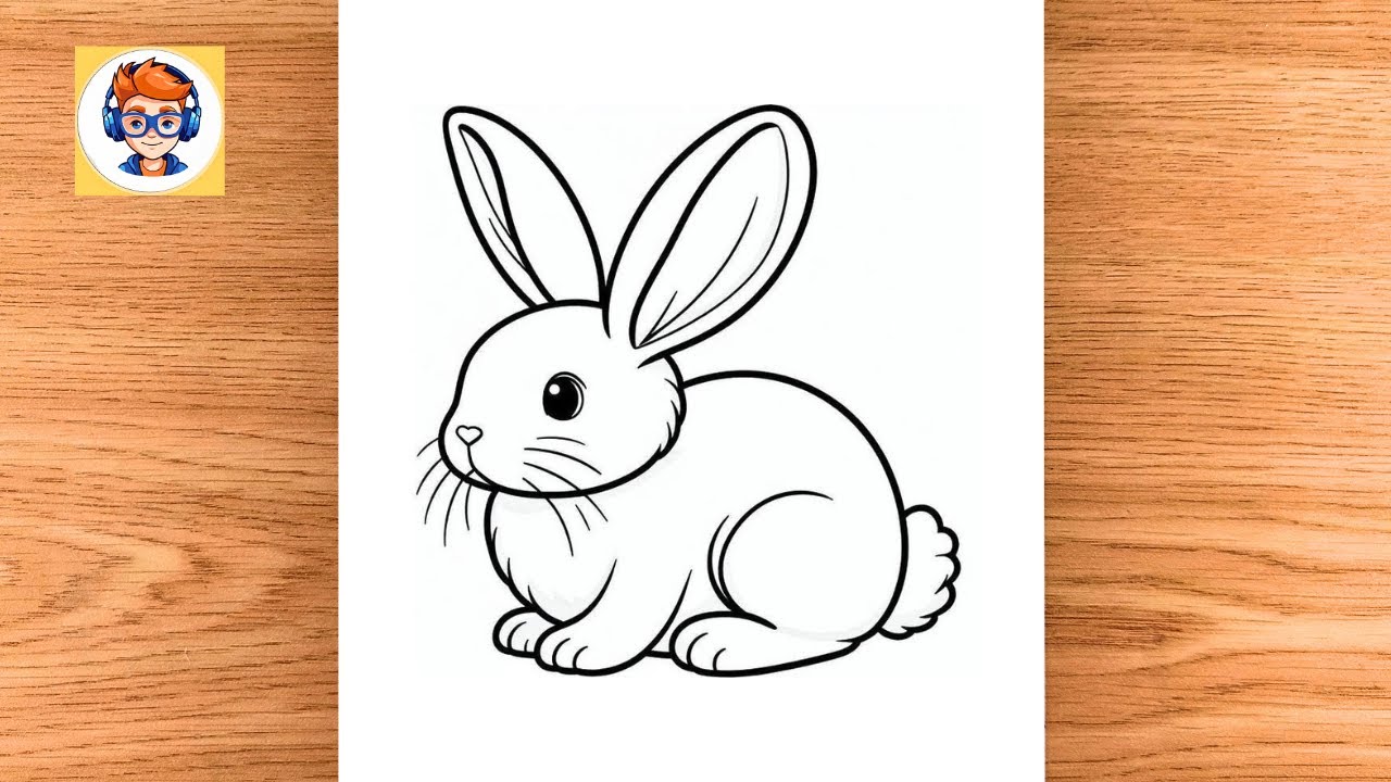 How Easy To Draw Rabbit 🐰 | Easy Rabbit Drawing for Beginners | Easy Animal Drawing