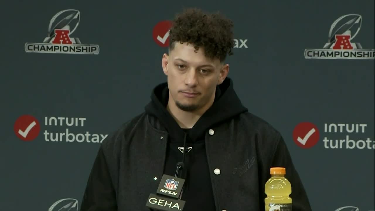Chiefs quarterback Patrick Mahomes talks 32-29 win over Buffalo in AFC Championship Game