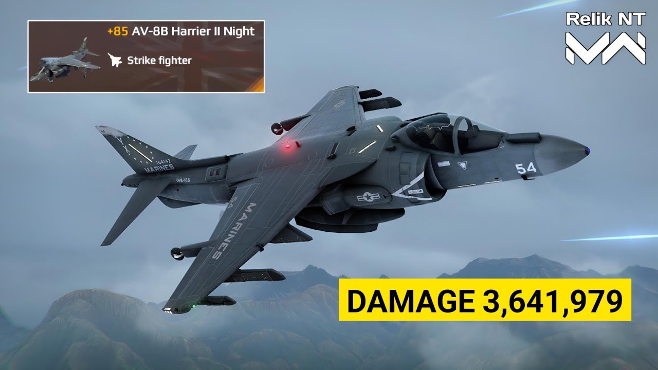 CDG With 2x AV-8B Harrier Il Night | Totally Ruthless 💀 Modern Warships Gameplay 