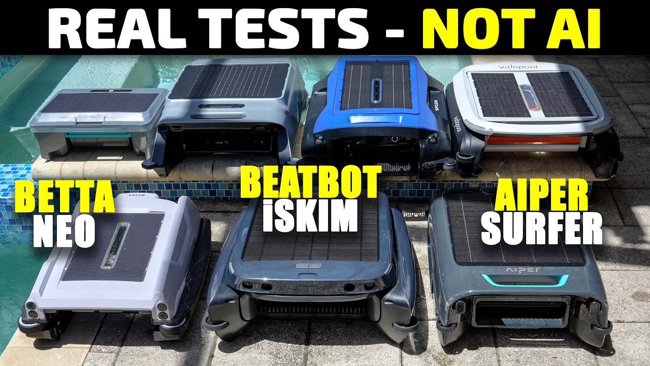Solar Pool Skimmers - Beatbot, Aiper & Betta vs. Generic