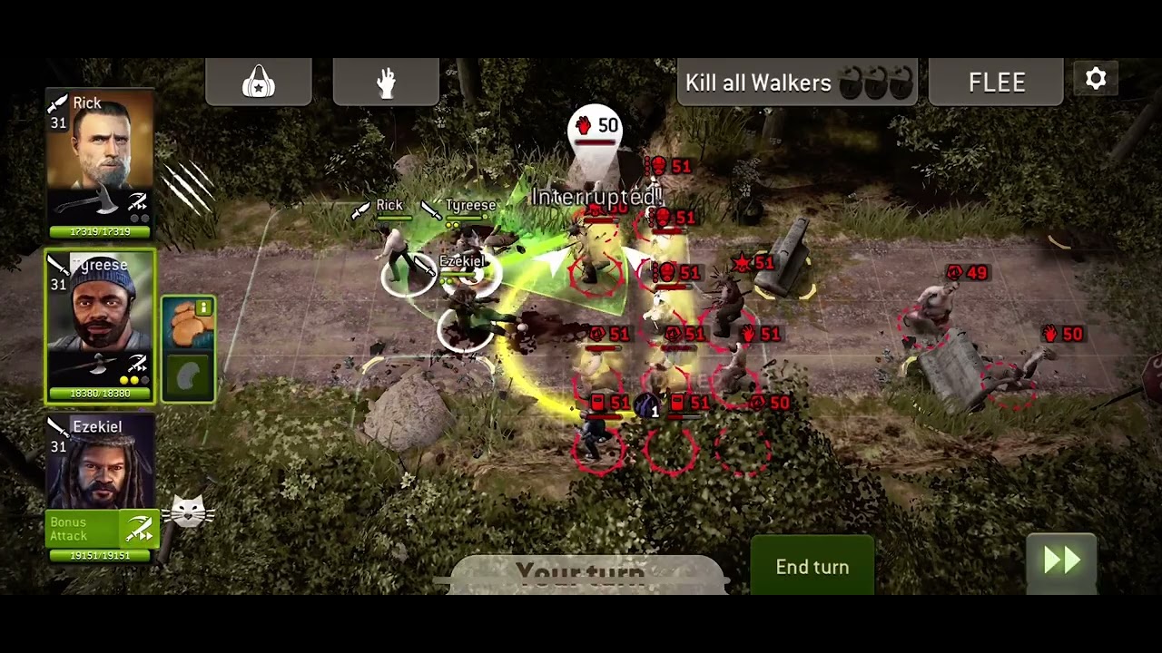 TWD NML: Rd. 90 Challenge Single Mission: Scout Rick, Tyreese, Ezekiel