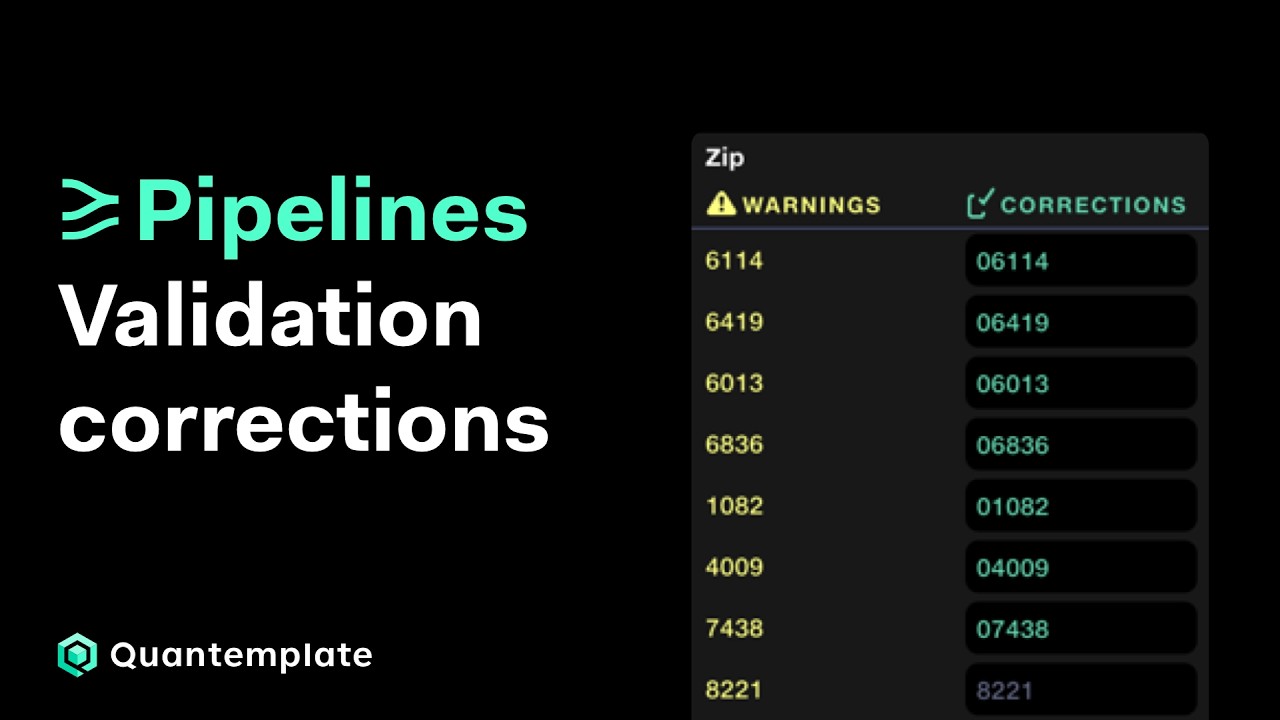 Validation corrections: find and fix data errors