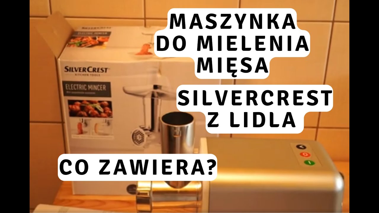 Maszynka do mielenia mięsa Silvercrest z Lidla - co zawiera.  Unboxing (rozpakowywanie)