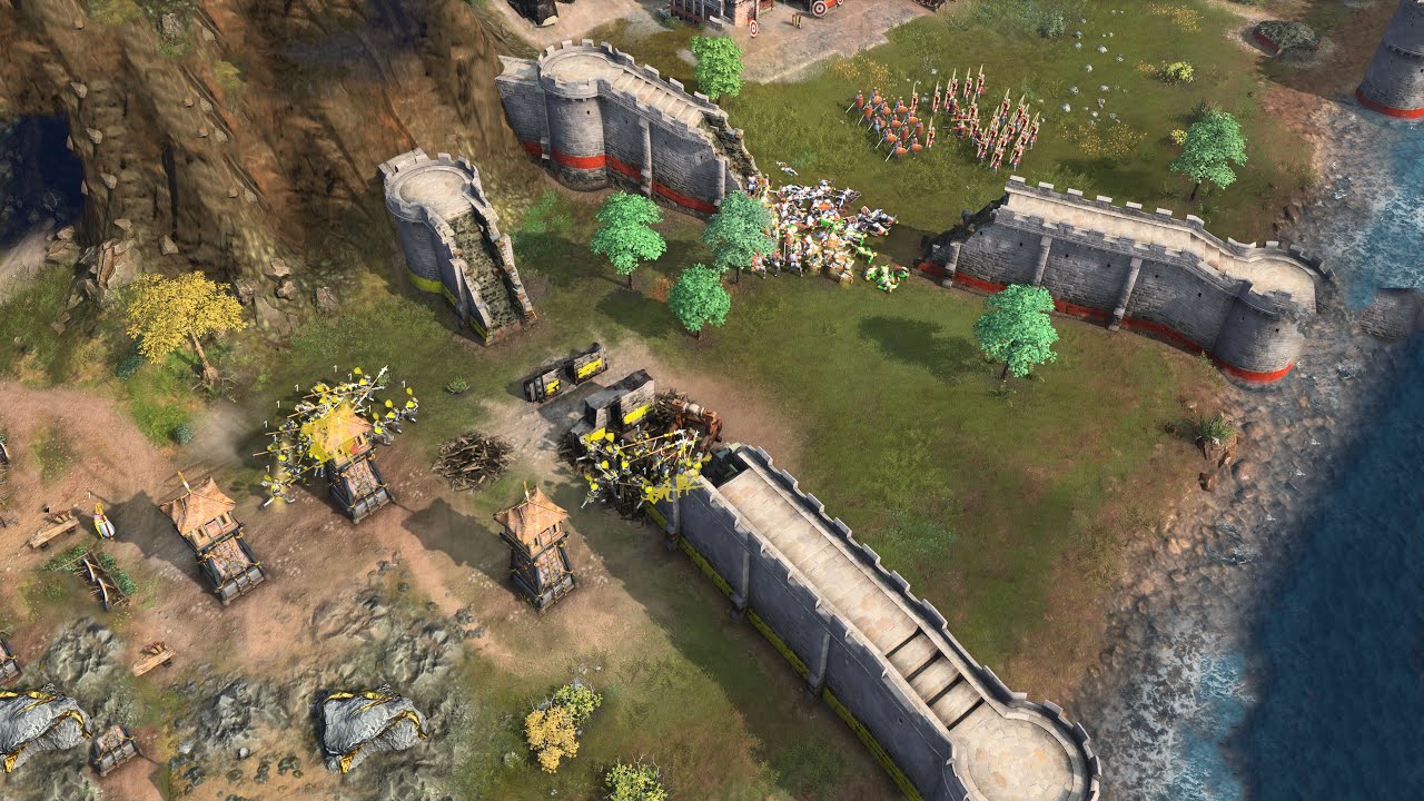 Age of Empires 4 - 4v4 EPIC SURVIVAL AND COMEBACK | Multiplayer Gameplay