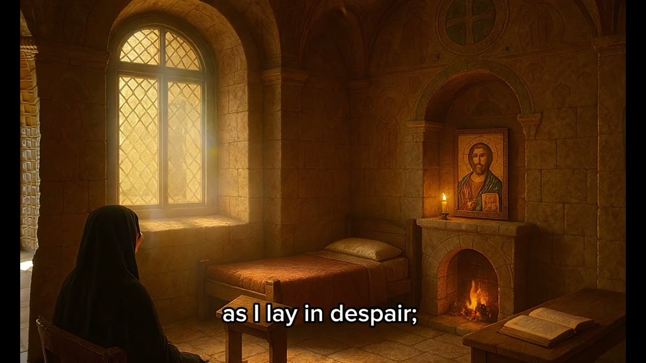Byzantine Convent Morning Prayer | Fire Crackling, Birds, and Matins Ambience