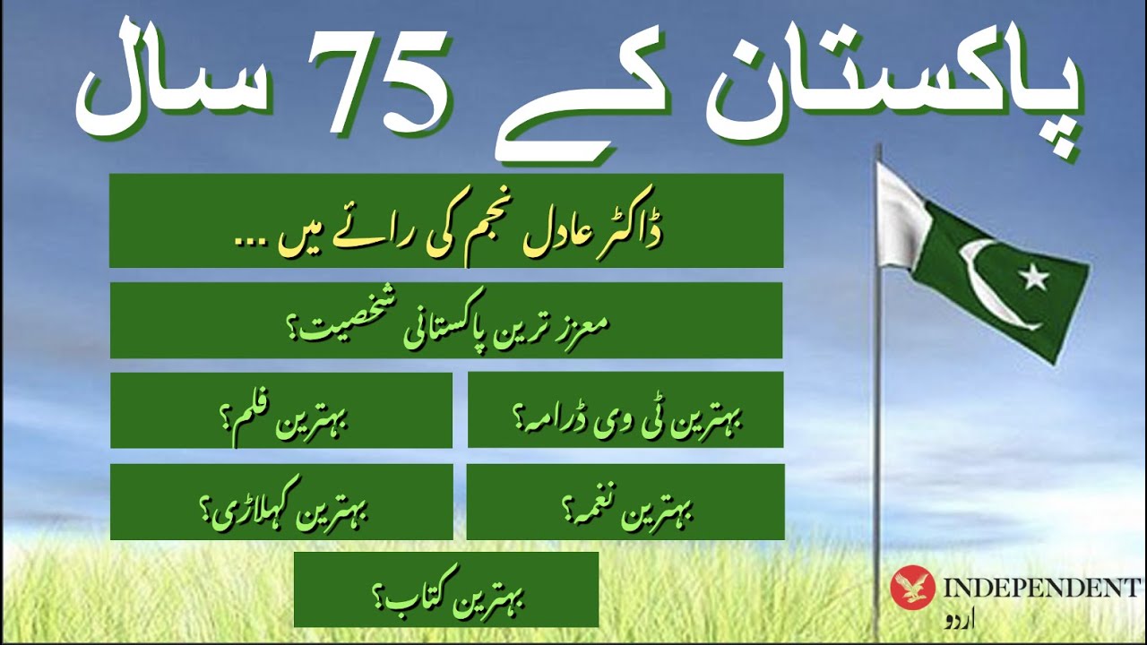 Pakistan at 75 | Most Outstanding Personality | Best TV Drama | Best Film | Best Singer | Best Book