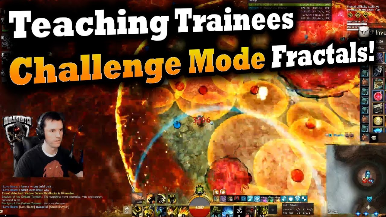 Teaching Trainees CHALLENGE MODE Fractals! - Guild Wars 2