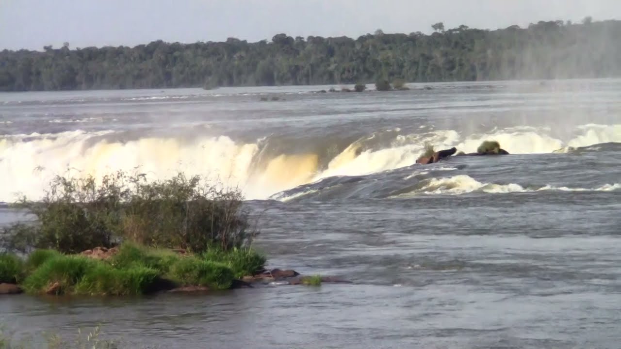 First Look of Devils Throat Iguazu Waterfall, Argentina.