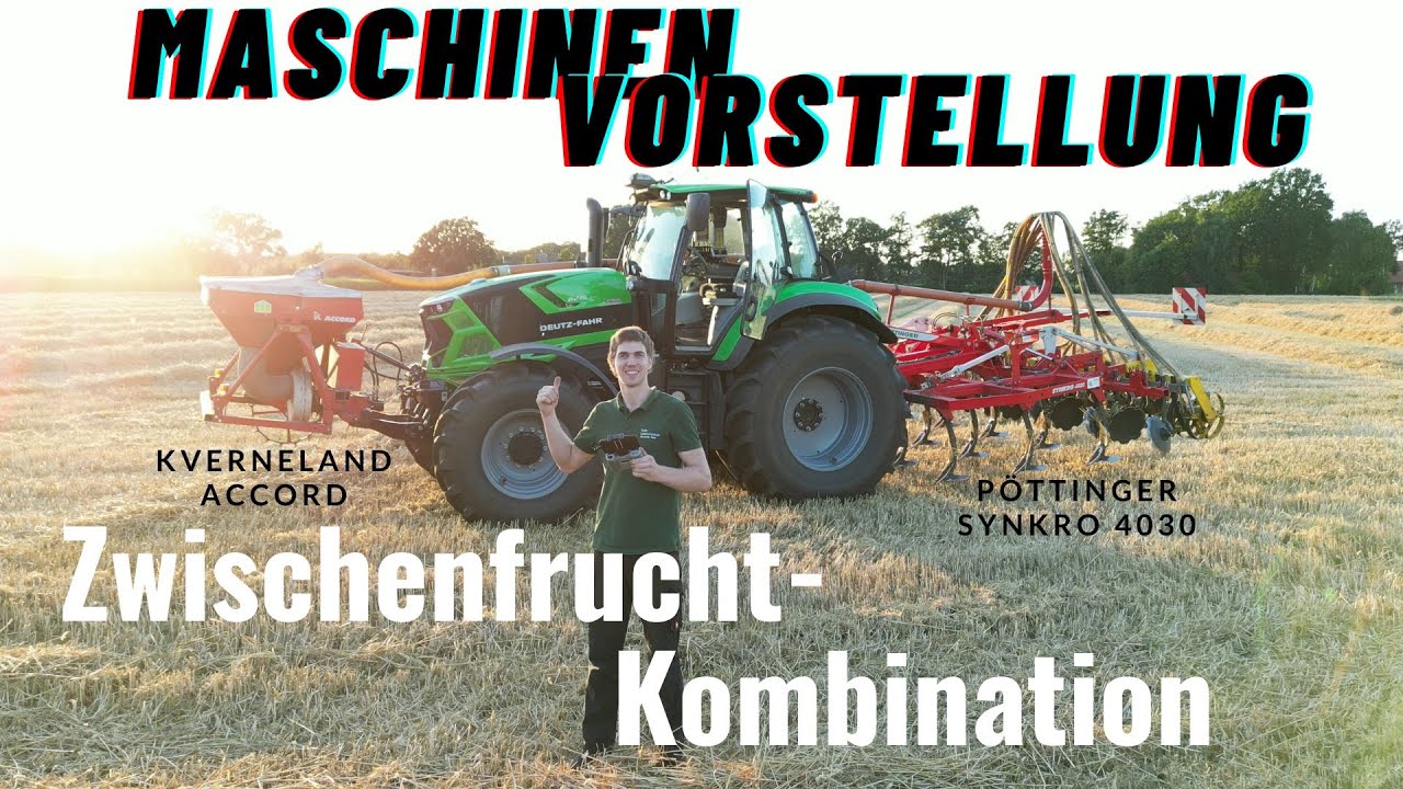 Maschinen Vorstellung: Zwischenfrucht Kombination / Kverneland Accord - Pöttinger Synkro 4030