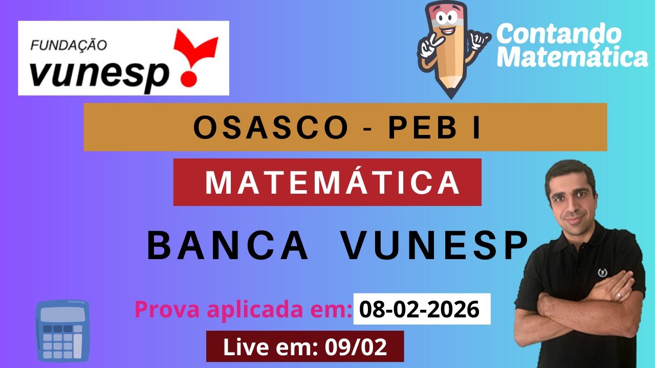 OSASCO 2026 | PAEB (VUNESP) - Matemática – Gabarito e Resolução
