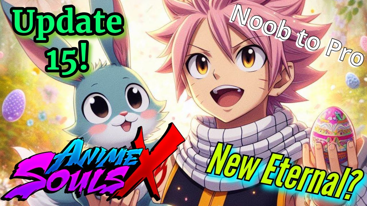 Grinding 24 Hours in Update 15 Easter Update Noob to Pro F2P In Anime Souls X