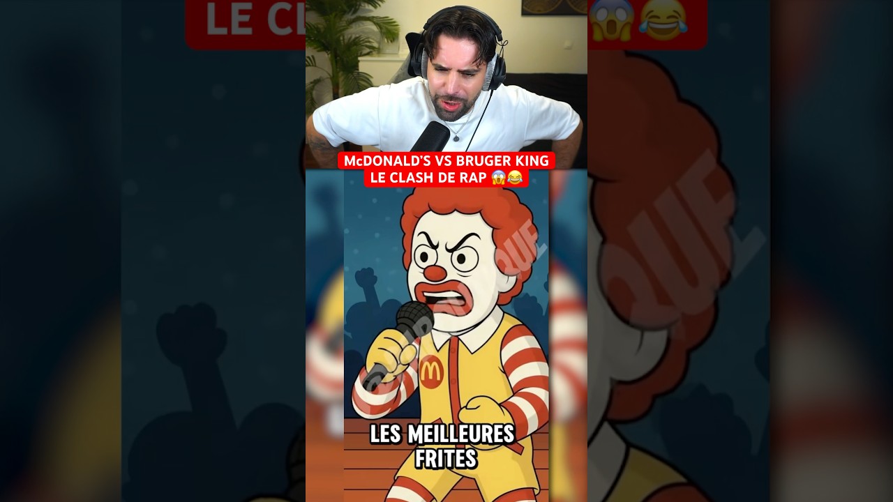 McDONALD&rsquo;S VS BRUGER KING THE RAP CLASH 😂🤣 (React Parolitique)