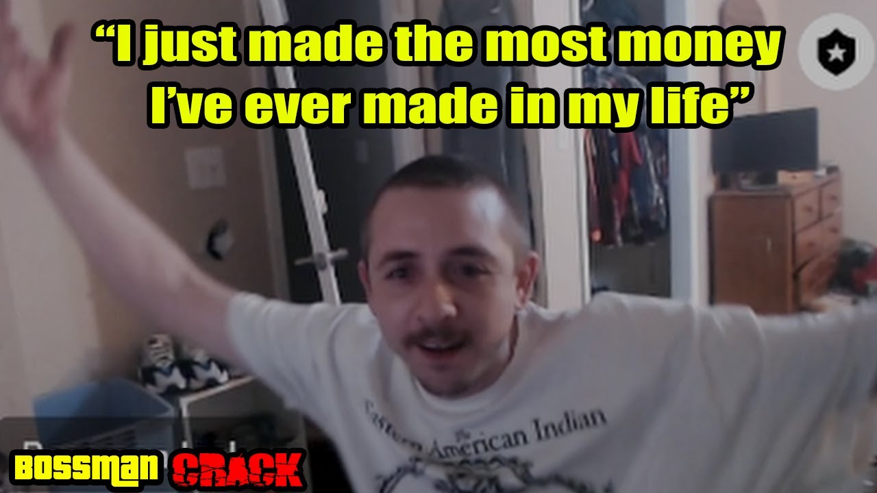Bossmanjack wins the most money he ever has.  Also, Bossmanjack loses the most money he ever has.