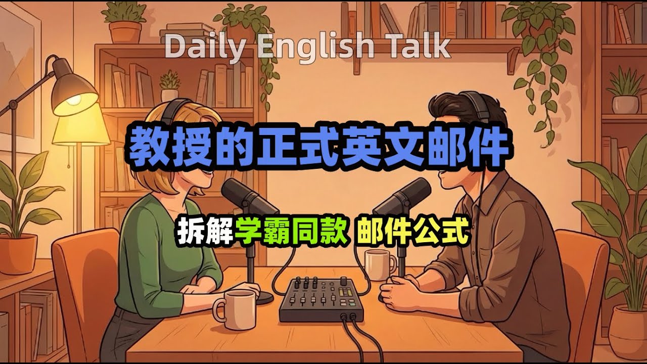 EP20|英语聊天播客|教授的正式英文邮件|每天坚持30分钟，听力口语暴涨100% #英语学习  #英语听力训练  #英语邮件