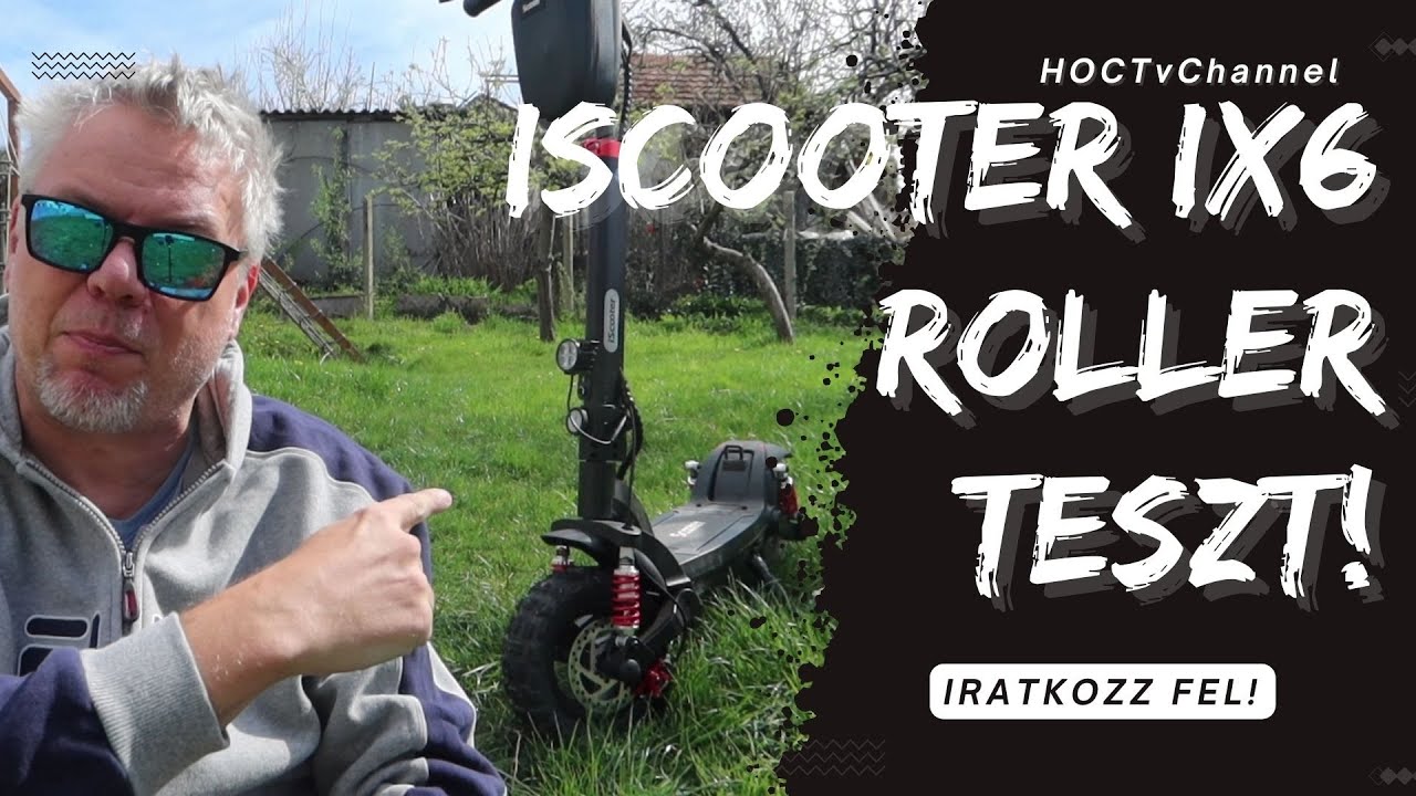 iScooter iX6 1000 wattos roller teszt