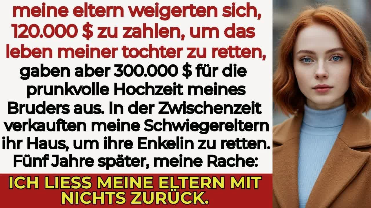 „Trotz 300 000 € für die Hochzeit ließen sie meine Tochter sterben – jetzt brauchen sie mich “