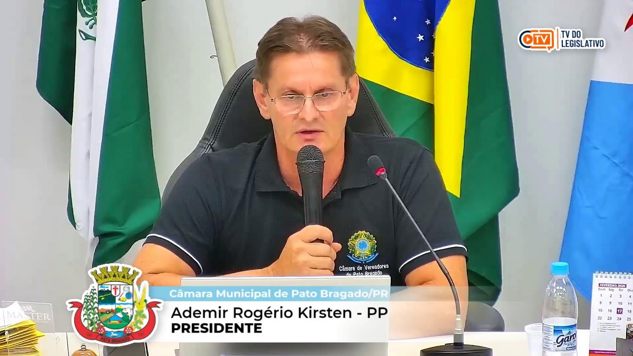 5ª Sessão Ordinária de 2026 da Câmara Municipal de Pato Bragado - 16/03/26