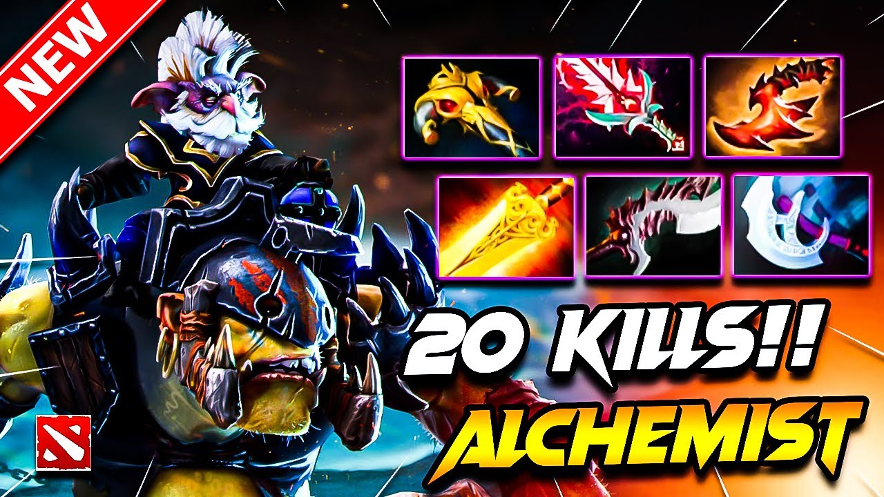 Dota 2 ALCHEMIST Gameplay | ( x20 Kills!! ) Alchemist DOTA 2 Carry Build Pro Gameplay Guide 7.39