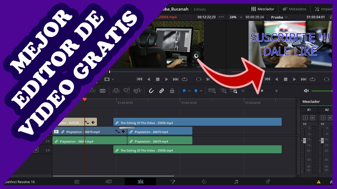 ESTE SI ES EL MEJOR EDITOR DE VIDEO GRATUITO || DAVINCI RESOLVE 17 + TUTORIAL