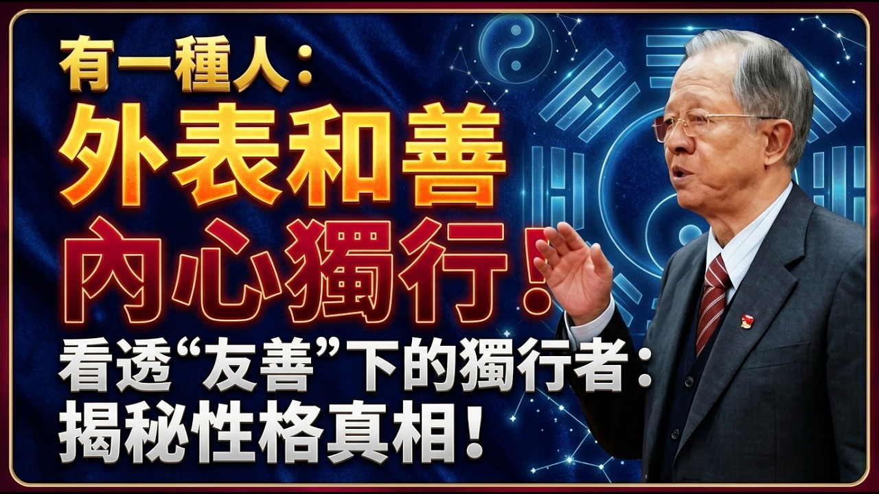 為什麼越和善的人，越喜歡「獨來獨往」？揭開背後的4種真實心理，現實得太紮心...  #人生智慧 #命理 #哲學 #曾仕強 #易經 #正能量