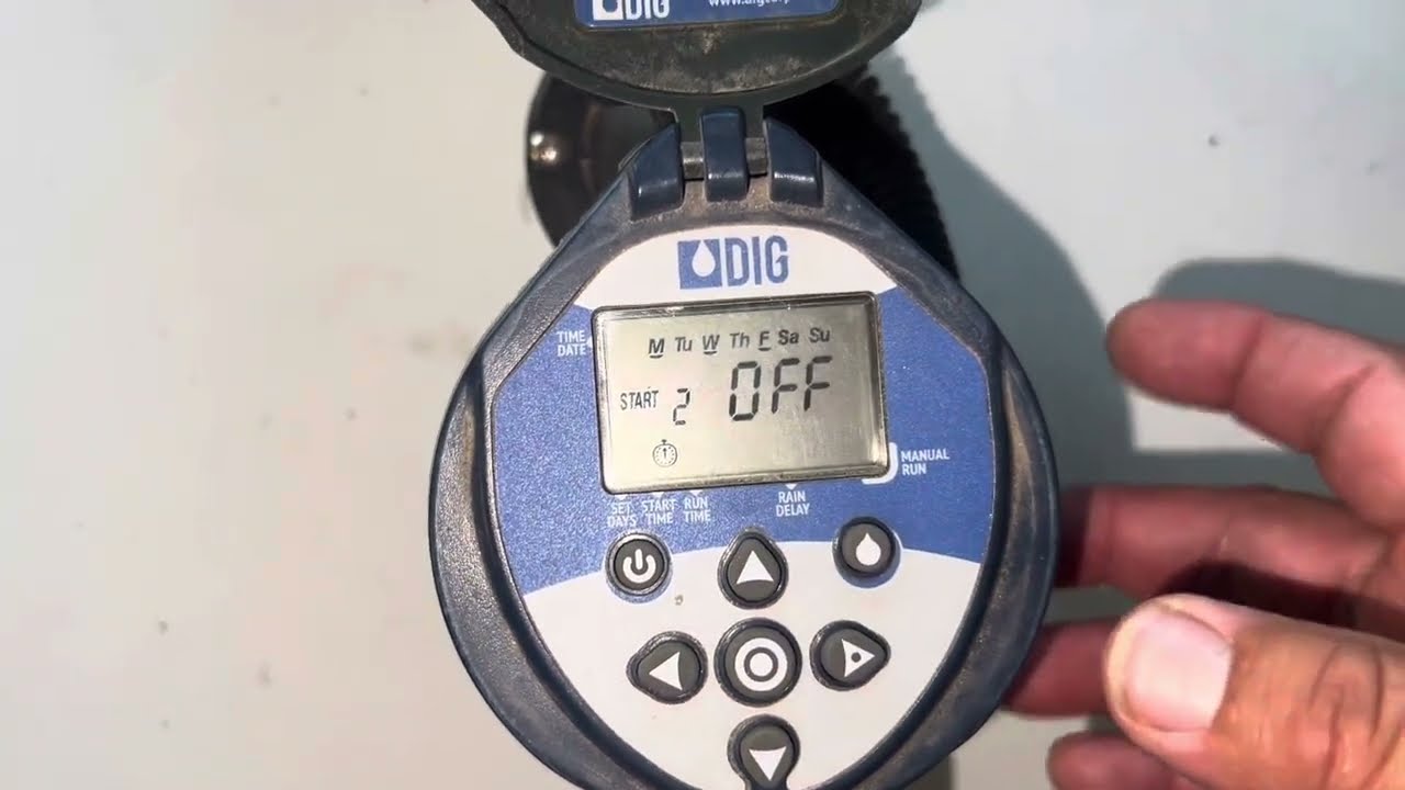 How to program a Dig sprinkler anti-Siphon Valve