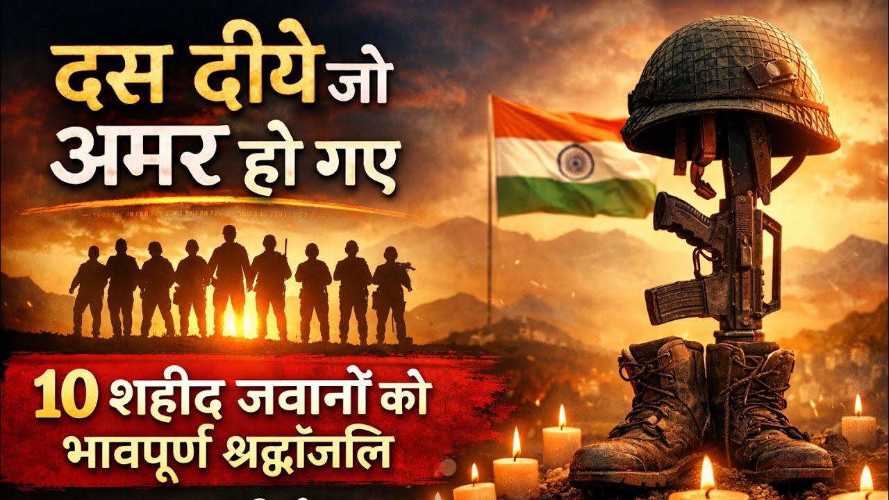 “देश रोया… 10 जवान अमर हो गए | Heart Touching Desh Bhakti Song | Tribute to Brave Soldiers”
