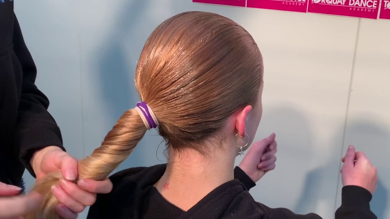 Slicked Back Low Bun