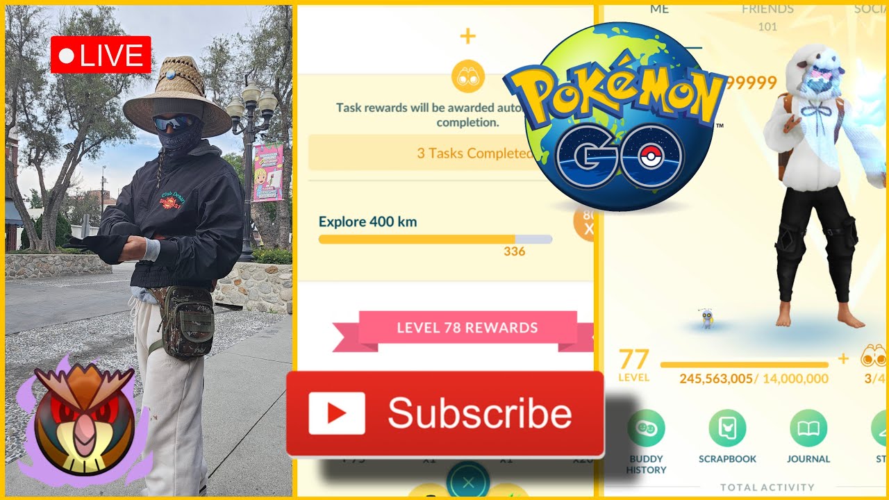 64 Km Until Level 78/Pokémon Go Live 🇺🇸 🇲🇽