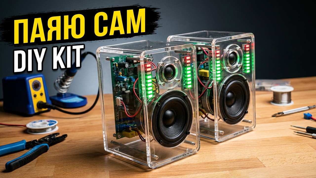 🔉 ПАЯЮ САМ КРУТЫЕ KIT DIY КОЛОНКИ С АЛИЭКСПРЕСС С ИНДИКАТОРАМИ