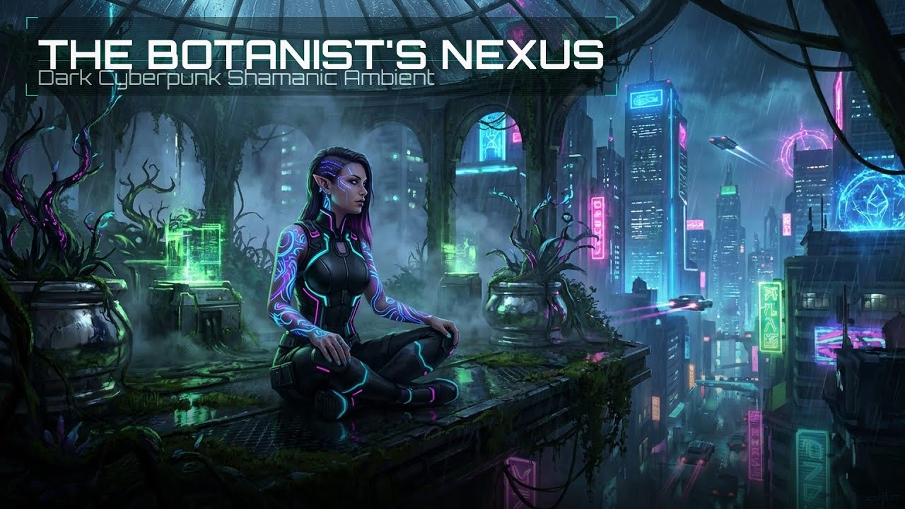 The Botanist's Nexus | Dark Ambient, Cyberpunk, Dark atmospheric - 2 hour music Mix