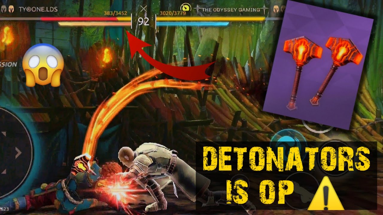 detonators ⚒️ can finish your opponent under 10 seconds 😳🔥 || Shadow Fight Arena || odysseygaming