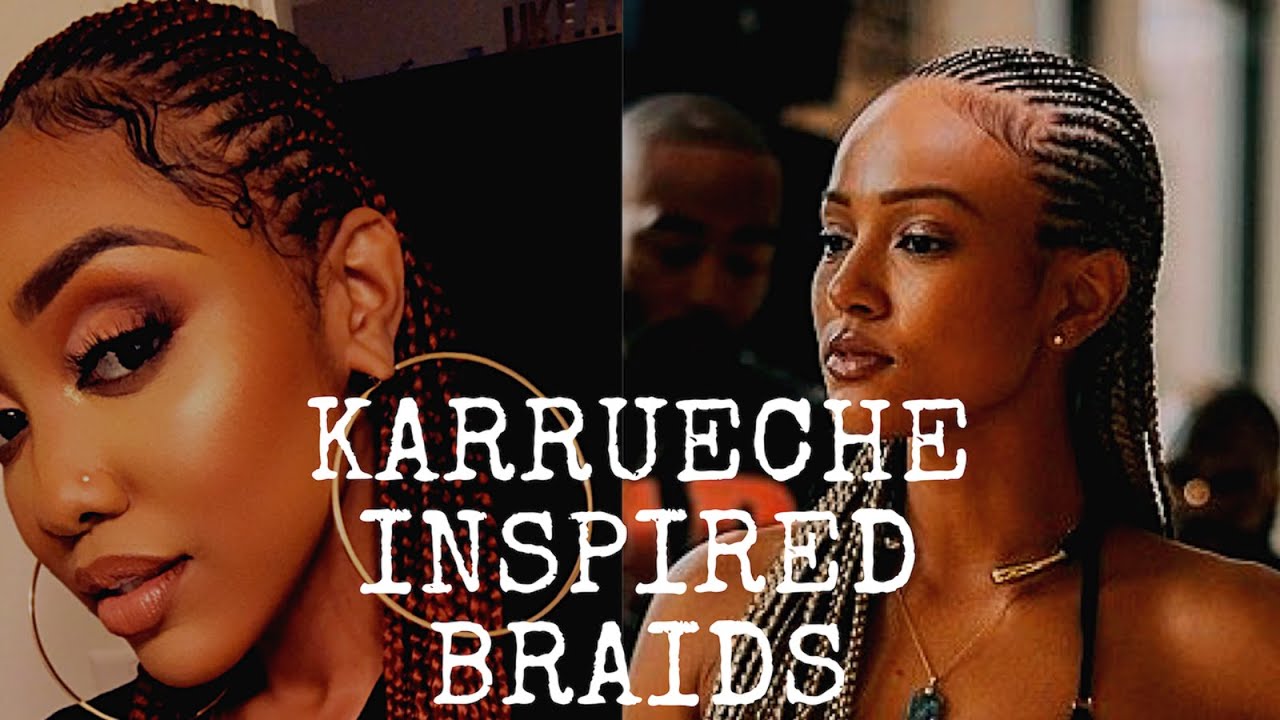 Visible Feed-in Straight Back | Karrueche Inspired Braids