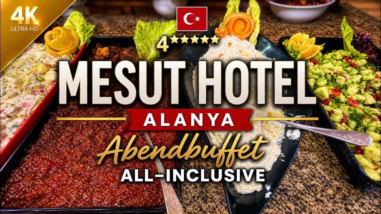 Mesut Hotel 4⭐️ Alanya 🇹🇷 ALL INCLUSIVE | BUFFET | Abendessen - Kolacja - Dinner | Mai 2025