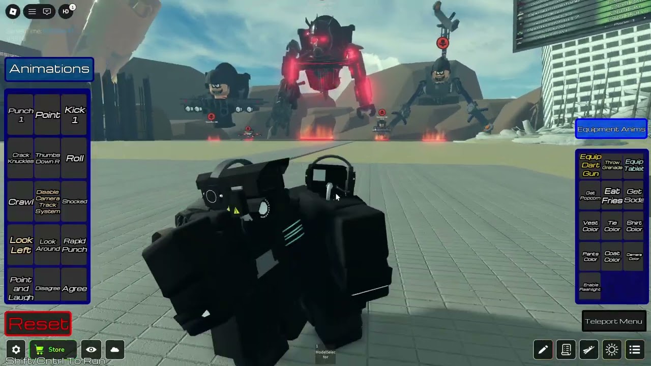 Cameraman 1.0/2.0/3.0? showcase, some stuff is bugged so you will not see the full showcase