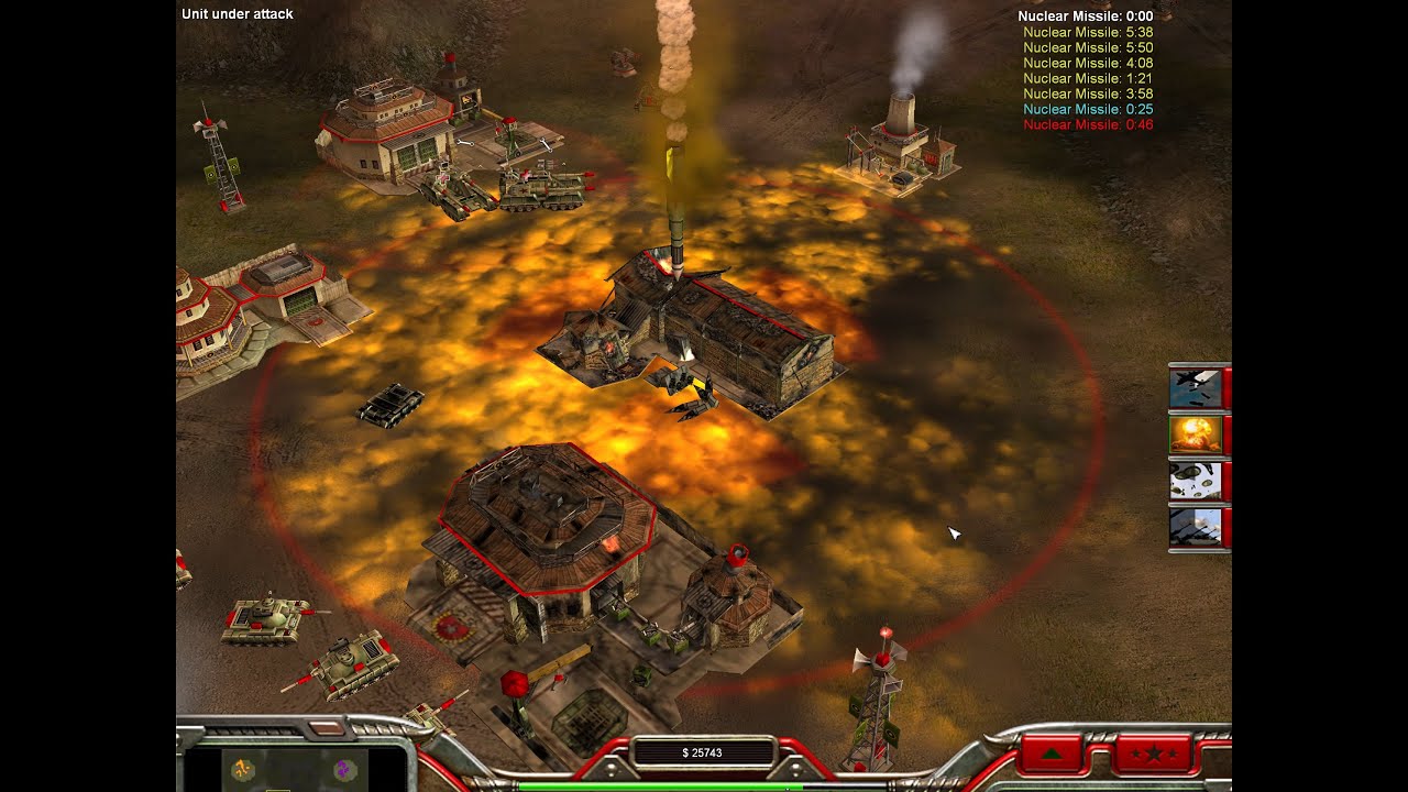 [C&C Zero Hour] 1v7 (Infantry VS 7 Tank Generals) [Hard Difficulty]