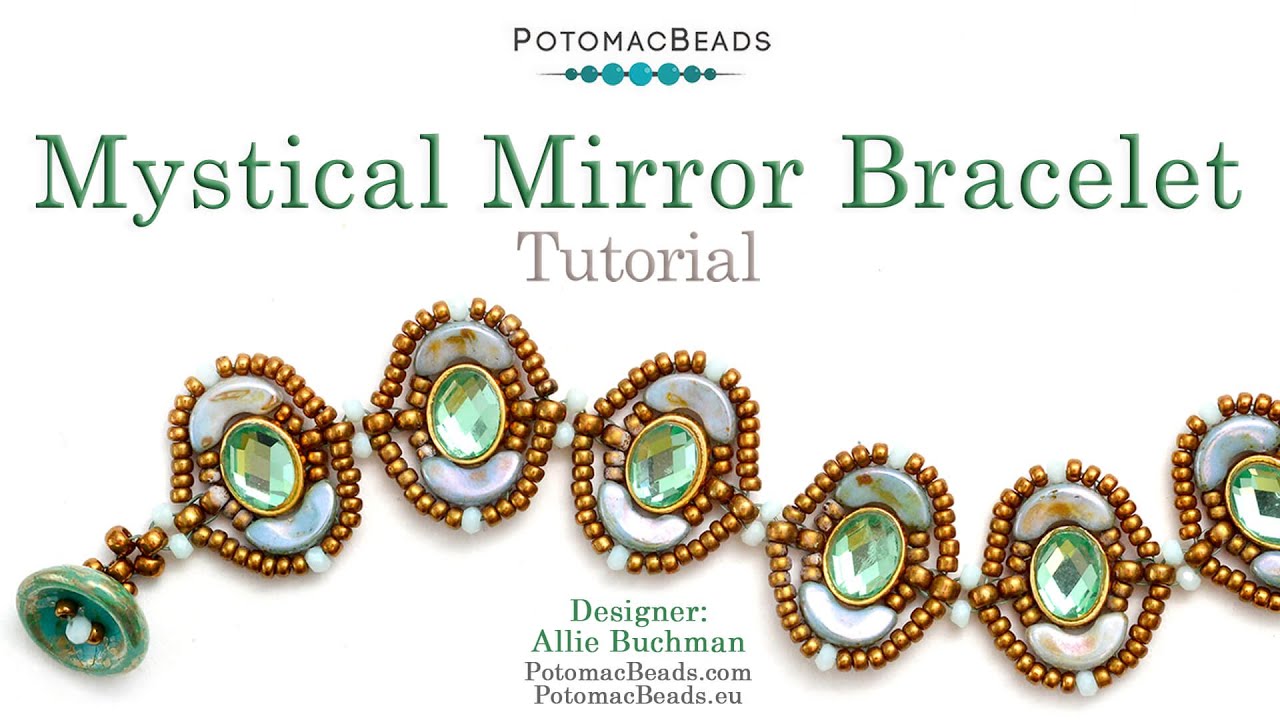Mystical Mirror Bracelet - DIY Jewelry Making Tutorial by PotomacBeads