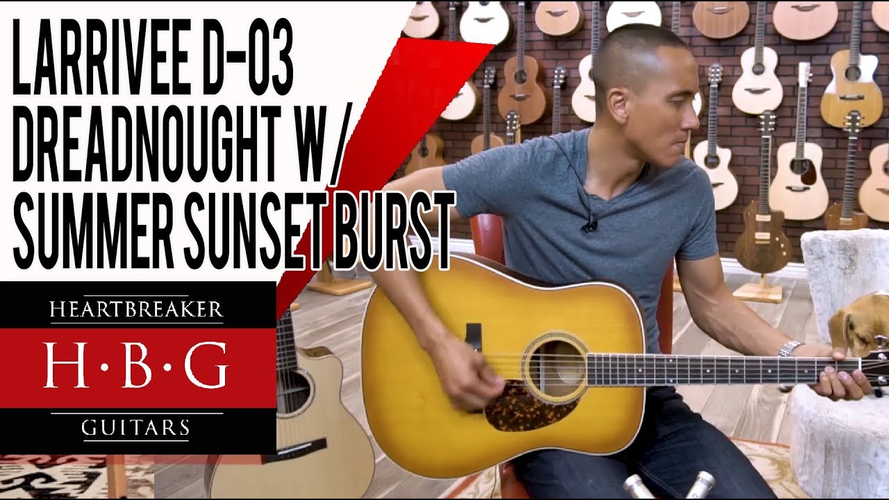 Larrivee D-03 Dreadnought with Summer Sunset Burst
