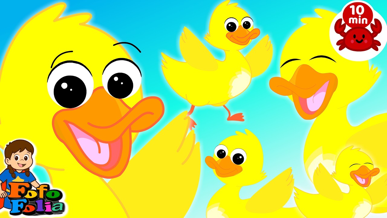 Five little ducks | Wheels on the Bus | Animal Sounds Song 🐮🐷🐶🐱🦆 | Nursery Rhymes & Kids Songs