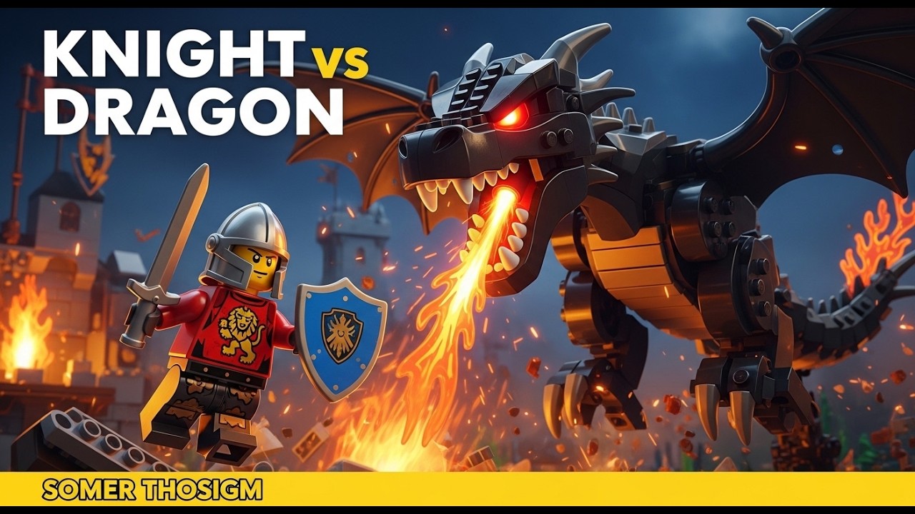 LEGO Knight vs Dragon Epic Battle - The Brave Knight's Quest