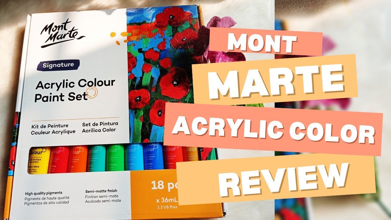 || IS MONT MARTE ACRYLIC COLOR Worth the Hype? || REVIEW VLOG || Mont Marte Acrylic Paint #review