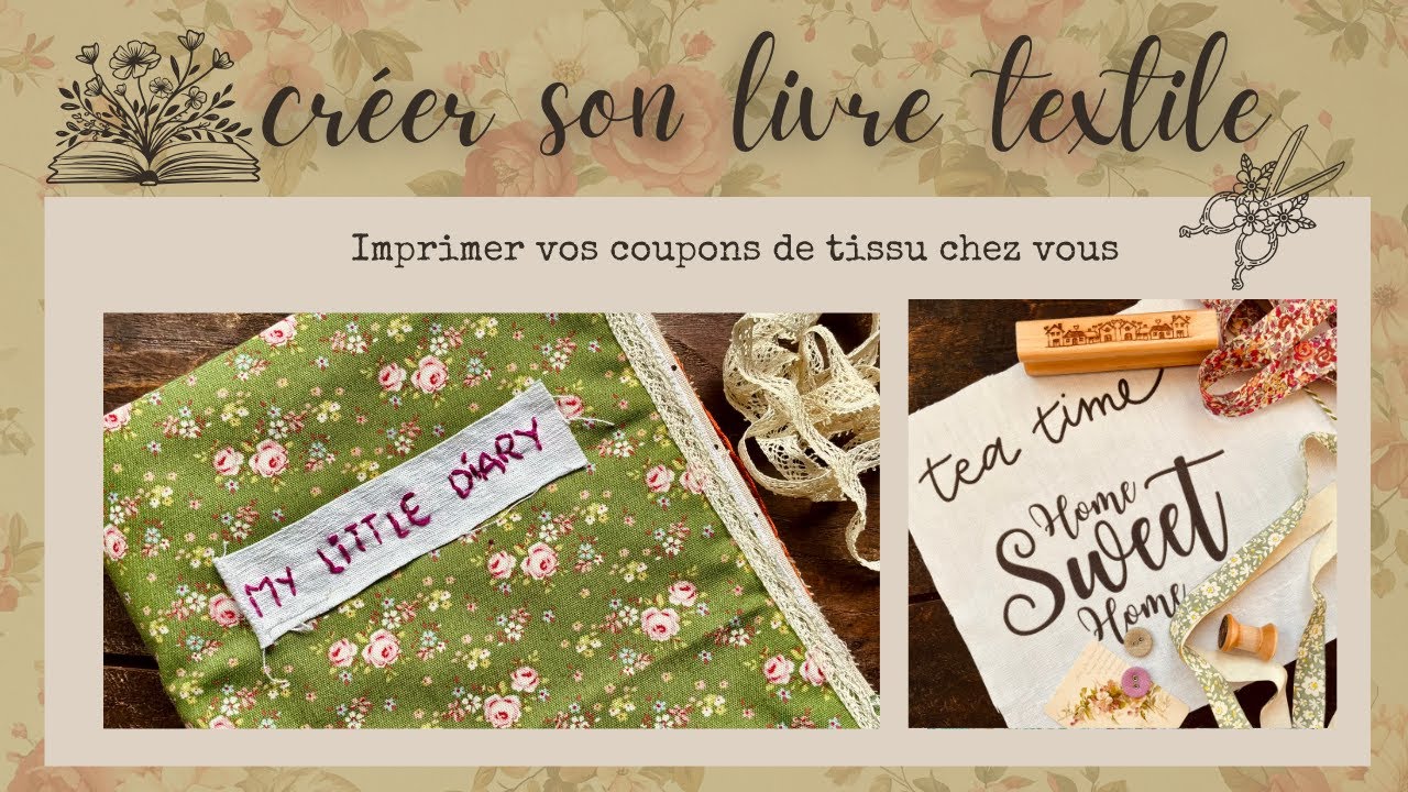 Imprimer son tissu, faire un livre textile #slowlife #livretextile #cosyhome