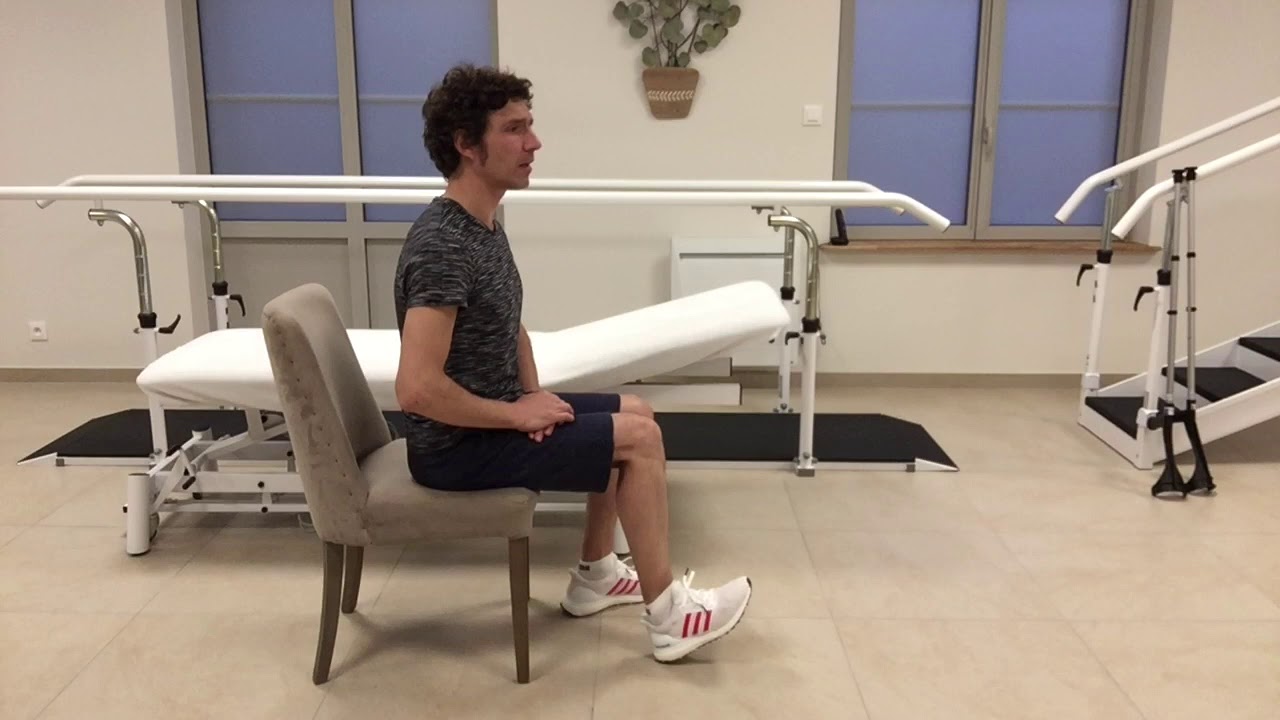Rééducation pos-opératoire du genou : exercices de flexion et d'assouplissement